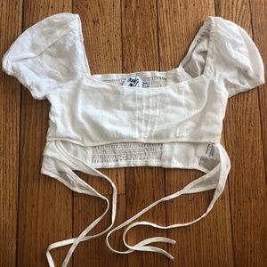 White laced Princess Polly top!